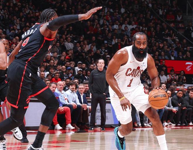 爆冷22分惨败！骑士1-2猛龙，哈登18分4助攻，巴恩斯轰33+11