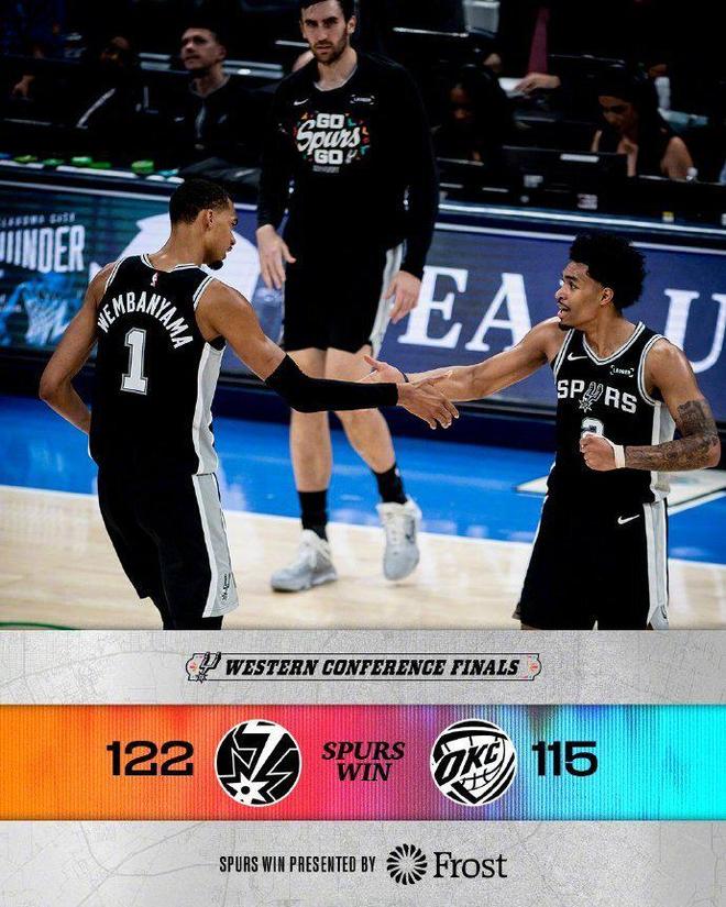 NBA历史首次！东西决G1全加时：马刺双加时灭雷霆 尼克斯22分逆转