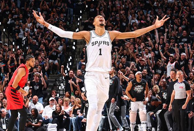 两战狂送13帽，文班连破纪录！5大细节证马刺4-1绅士横扫真要争冠