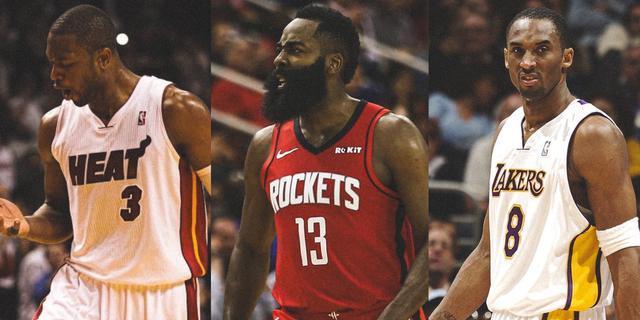 韦德哈登之争引出神论：科比比韦德强只因高了5厘米？