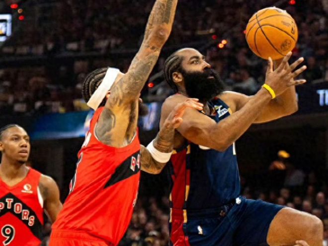 骑士2-0猛龙！全队三人20+得分，哈登稳定，季后赛晋级没有问题！