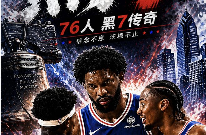 史诗级胜利！76人1-3落后完成4-3逆转，恩比德打出明星统治力