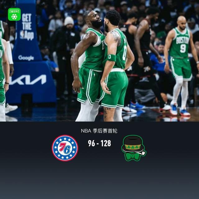 凯尔特人128-96轻取76人3-1夺赛点，塔图姆30+7+11，恩比德复出26+10
