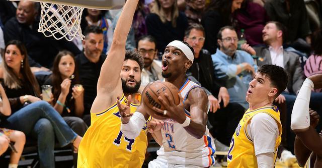 亚历山大25+8八村垒15+5 雷霆大胜湖人豪取六连胜