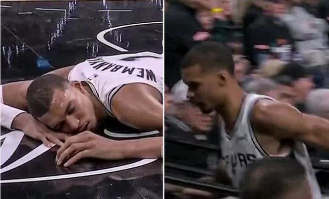 马刺官宣：文班亚马脸部重摔地板 触发脑震荡保护协议提前退赛