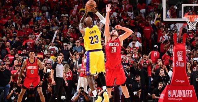 詹姆斯燃尽湖人3-0火箭 老詹带队过首轮就是GOAT？