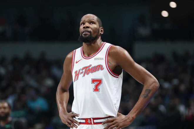 火箭被逆转背后：内线狂丢66分+多数据落后 杜兰特难阻禁区被打爆