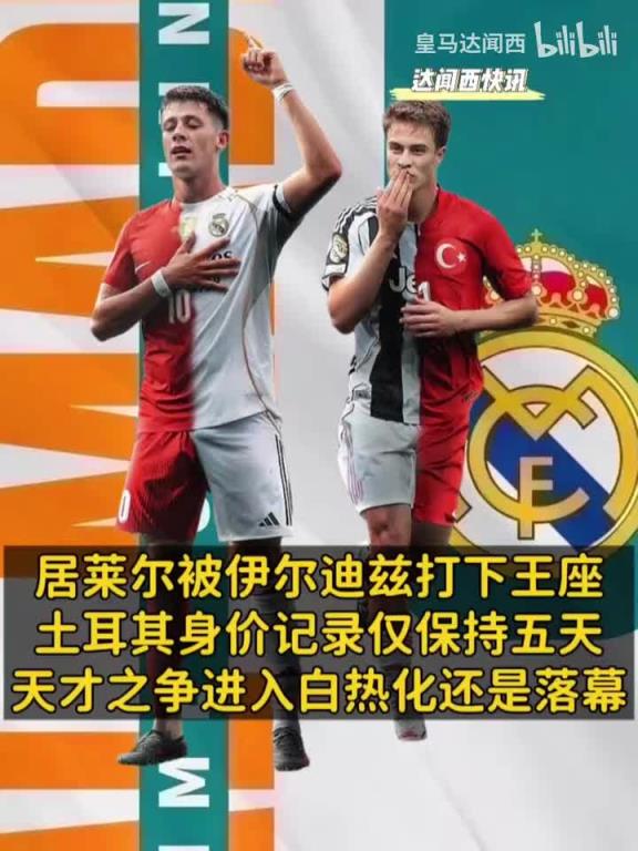 迟早破亿！伊尔迪兹用1500万欧的优势，反超居勒尔成为土耳其新王
