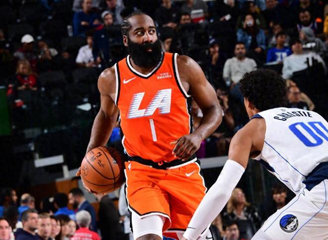 快船110-114独行侠！无奈不是输球，是哈登赛后这表态，没希望了