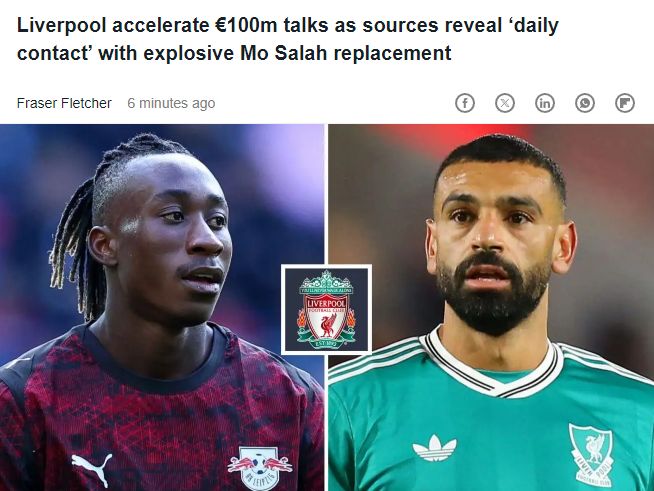 1亿欧元！利物浦相中德甲19岁天才 上周刚上演帽子戏法