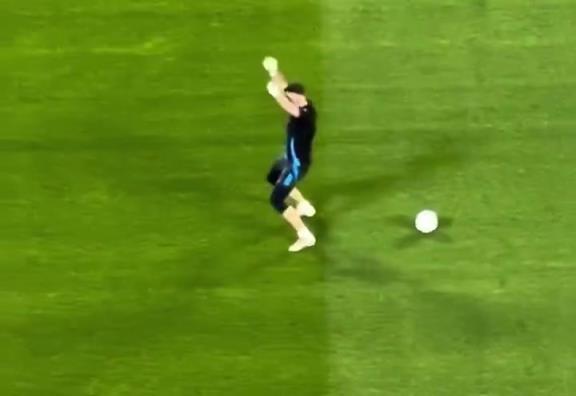 你好骚呀~大马丁训练时自己跳起了小舞