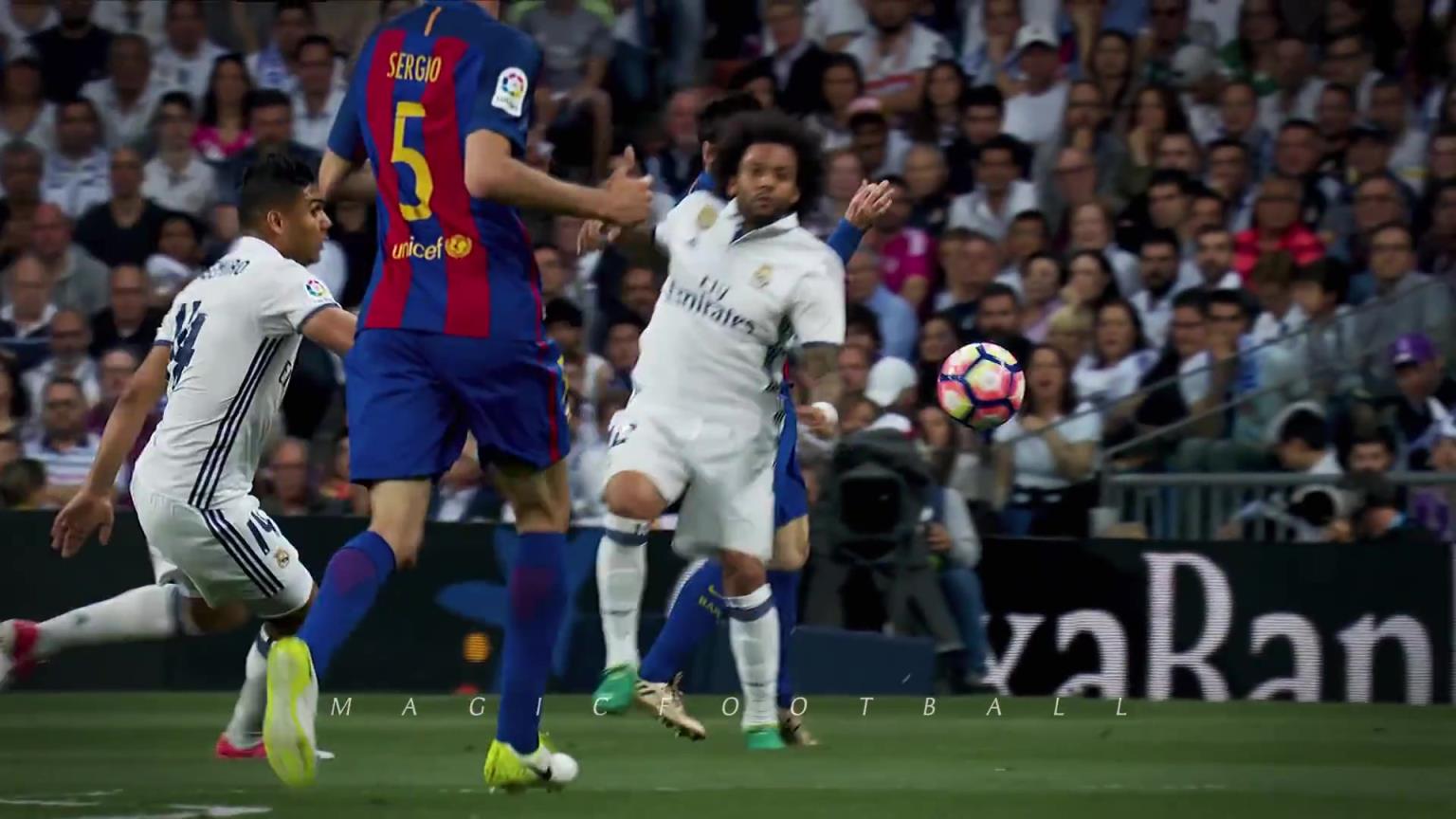 百看不厌！名场面：面对皇马的高强度防守，梅西送上了绝杀！