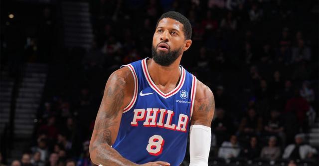 76人队记：保罗-乔治25场禁赛结束 明日复出战公牛