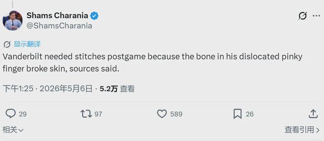 完全脱臼！骨头刺穿皮肤！湖人遭受沉重打击