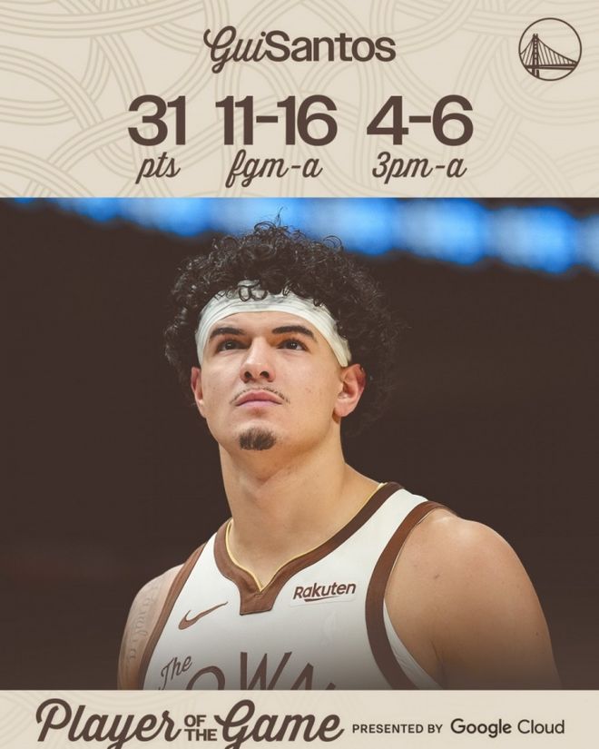 桑托斯31分生涯之夜！勇士逆转送篮网9连败 波杰22分波神17分