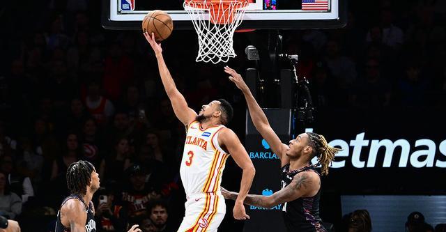 麦科勒姆25+7约翰逊18+11 老鹰客场轻取篮网