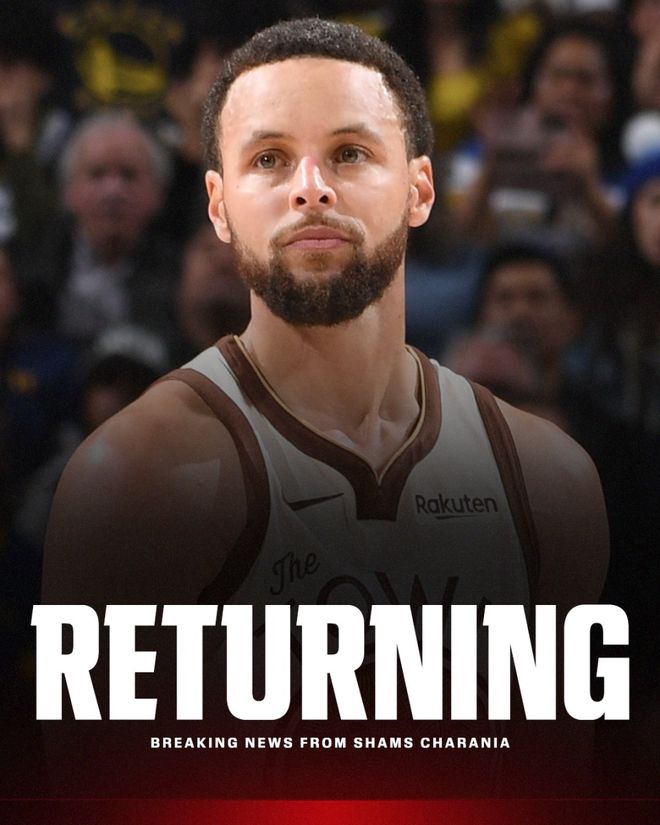 终于回来了！库里将在下周一复出战火箭 因膝伤已连续缺阵27场