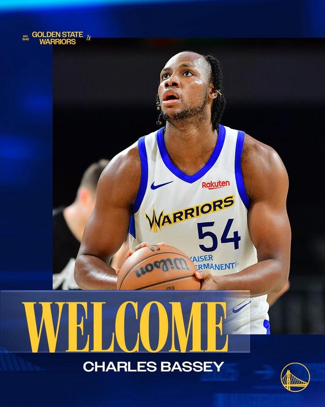 官方：勇士签下前凯尔特人中锋查尔斯-巴锡