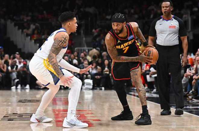 12战10败！勇士最多落后28分遭老鹰双杀 丹尼尔斯28+7+6