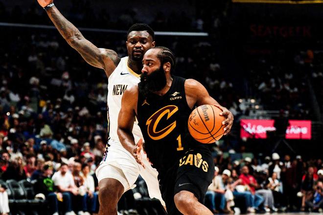 20+10+6，哈登保0罚不败金身！骑士双核驱动3大改变导演15分逆转