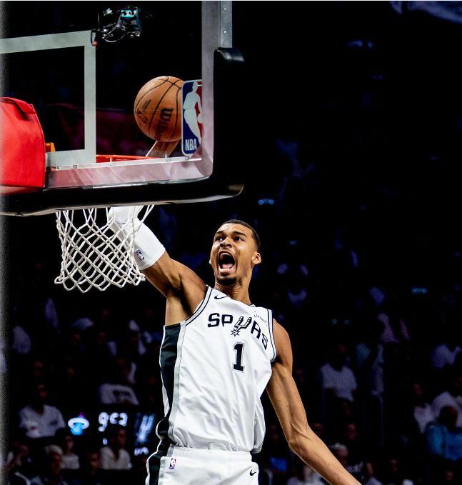 文班空砍34+18+7+5封盖，约基奇大号准三双，掘金终结马刺11连胜