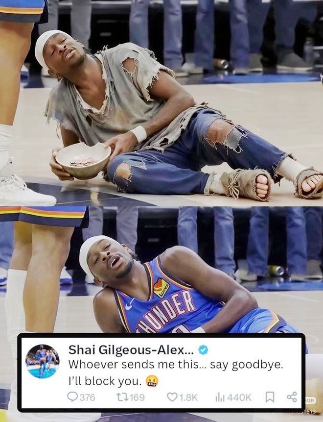 美媒发恶搞图调侃亚历山大:变身乞丐讨要罚球 气泡膜包裹碰不得