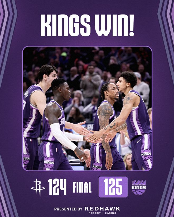 3分绝平+3分准绝杀！国王逆转火箭结束5连败 官推为黑总威少欢呼