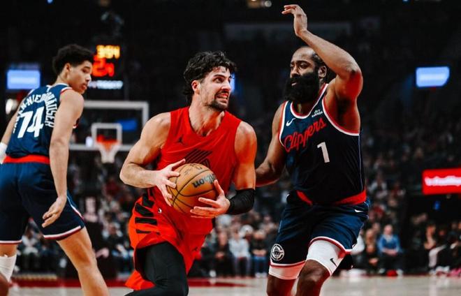 103-119！杨瀚森未登场，哈登34分，开拓者不敌快船遭3连败