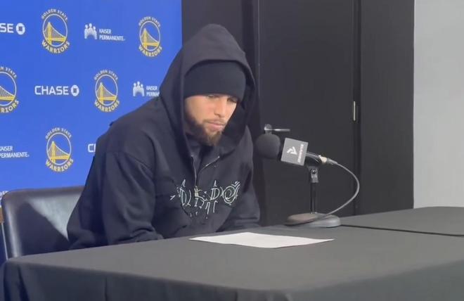 库里：今天赛后身体感觉良好，但不确定明天是否打背靠背