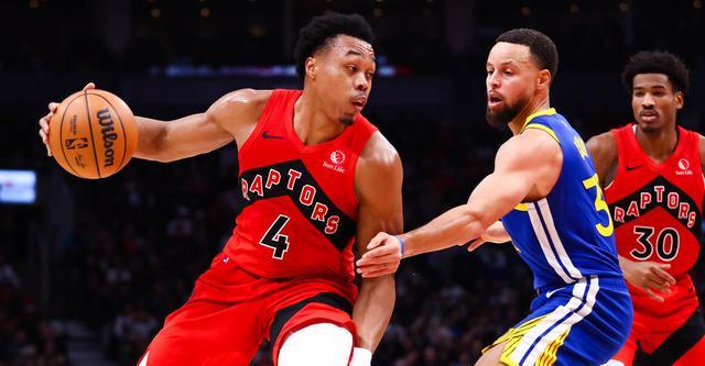 巴恩斯23+25+10库里39分 猛龙加时力克勇士