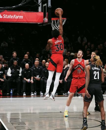 巴恩斯10中3连场梦游，波特24+11+4，篮网复仇猛龙终结交手五连败