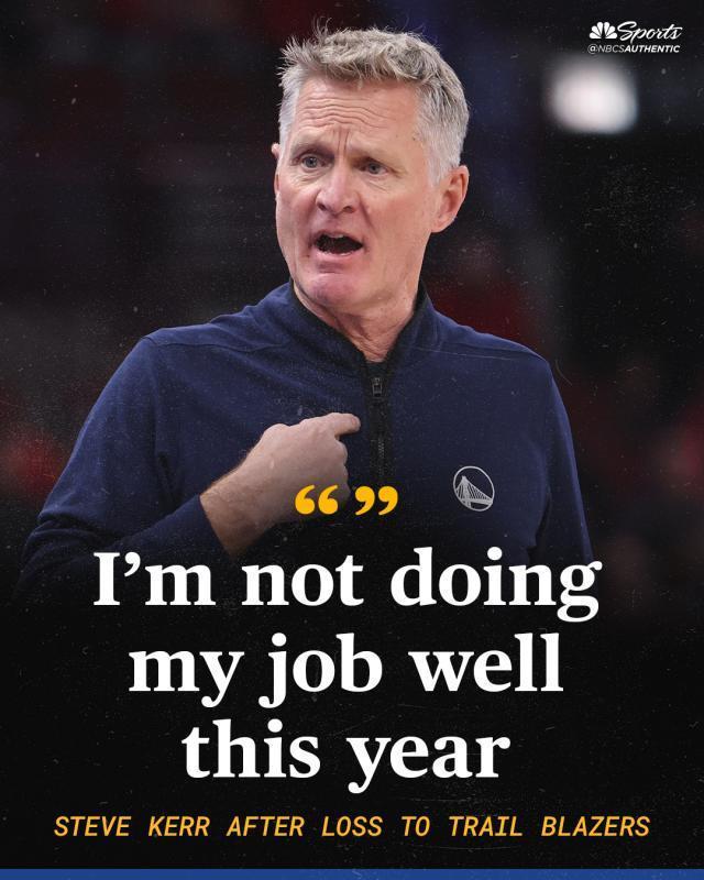 轮换稀碎、库里下场还打传切！勇士萎靡和科尔挂钩