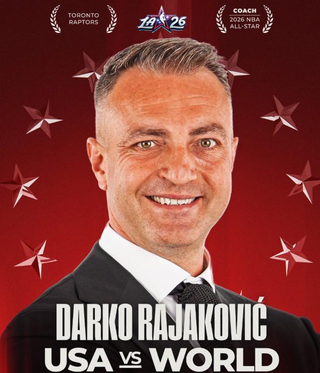 官方:猛龙队主帅拉贾科维奇当选NBA全明星世界队主教练