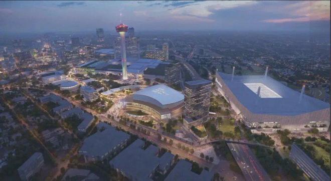 美媒：马刺将投入超过10亿美元在市中心修建一座新的球馆